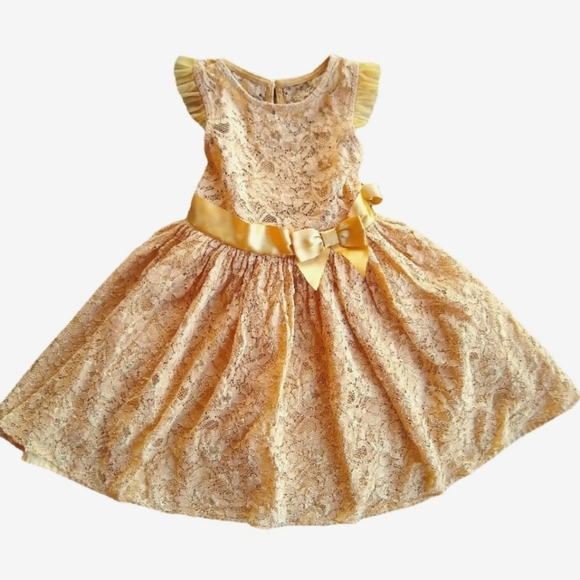 zenzi Other - Mustard yellow lace dress